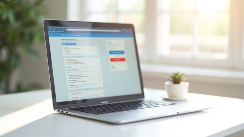 Moderne Webseite mit Tab-Navigation und professionellem Design