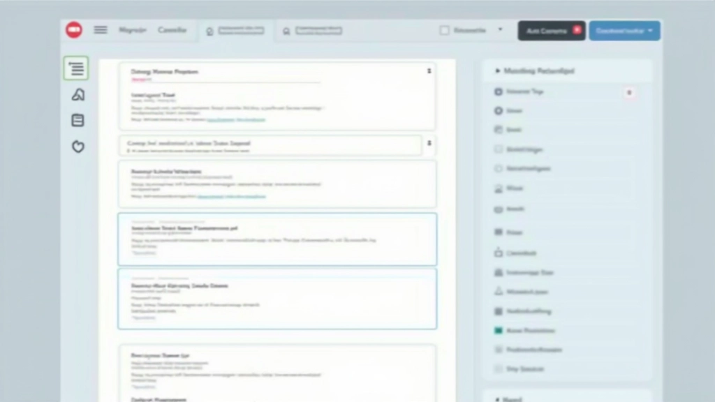Verschachtelte Akkordeon-Struktur mit farblich unterschiedlichen Ebenen und klarer Indentation